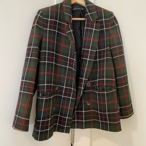 Zara blazer green